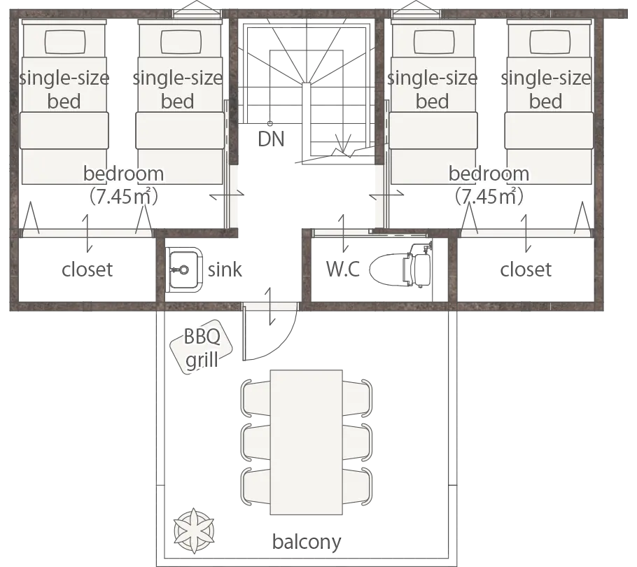 2F 間取り図